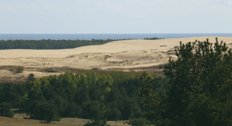 Песчаные дюны в Ниде на Балтийском море