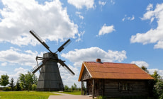 Ветряная мельница в музейном комплексе «Дудутки»