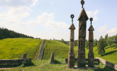 Городище и обзорная башня на кургане Шейминишкелю в Аникщяй