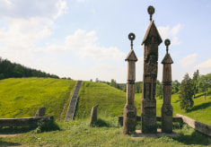 Городище и обзорная башня на кургане Шейминишкелю в Аникщяй